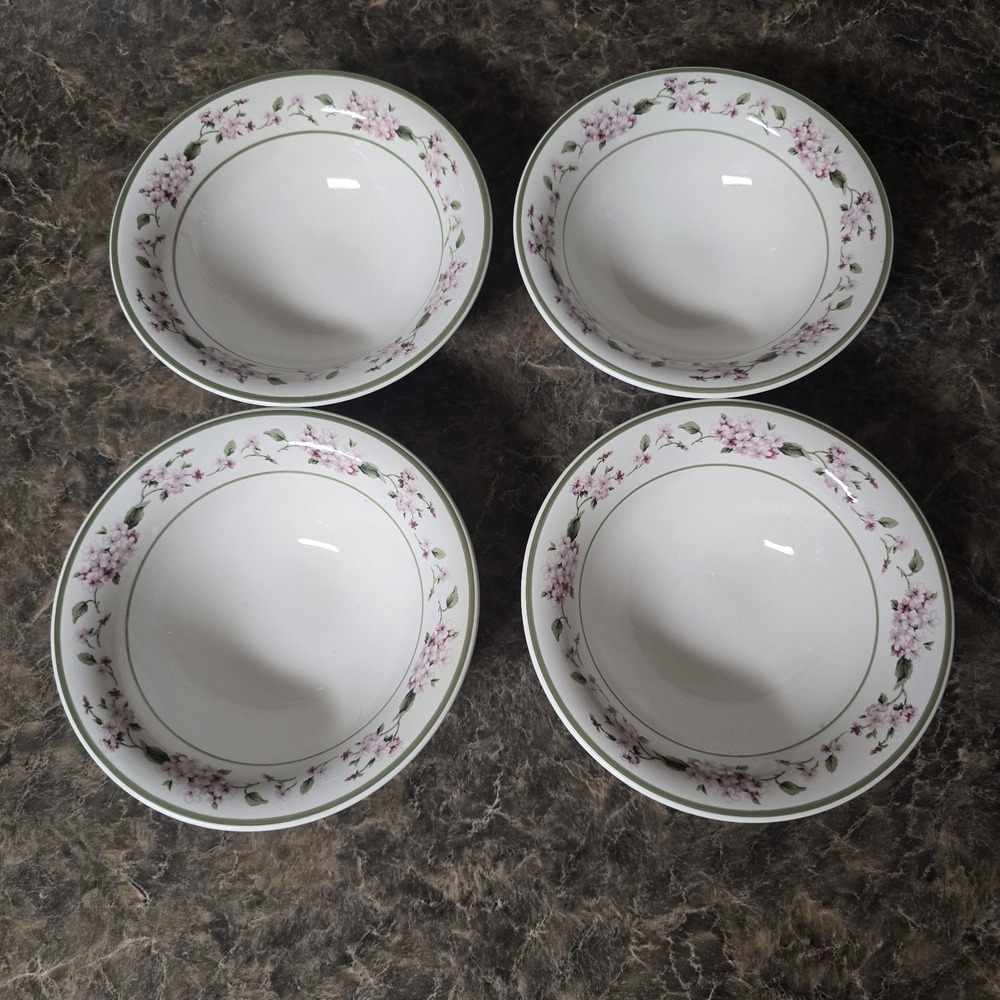 Martha Stewart MSE Hydrangea Cereal Bowls Set of 4‎ Discontinued